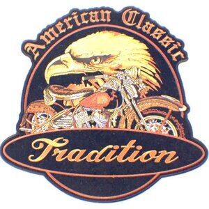 Hot Leathers Unisex Eagle Head 5"x5" Embroidered Patch PPA5993